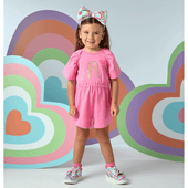 A'Dee Girls Pink Jumpsuit